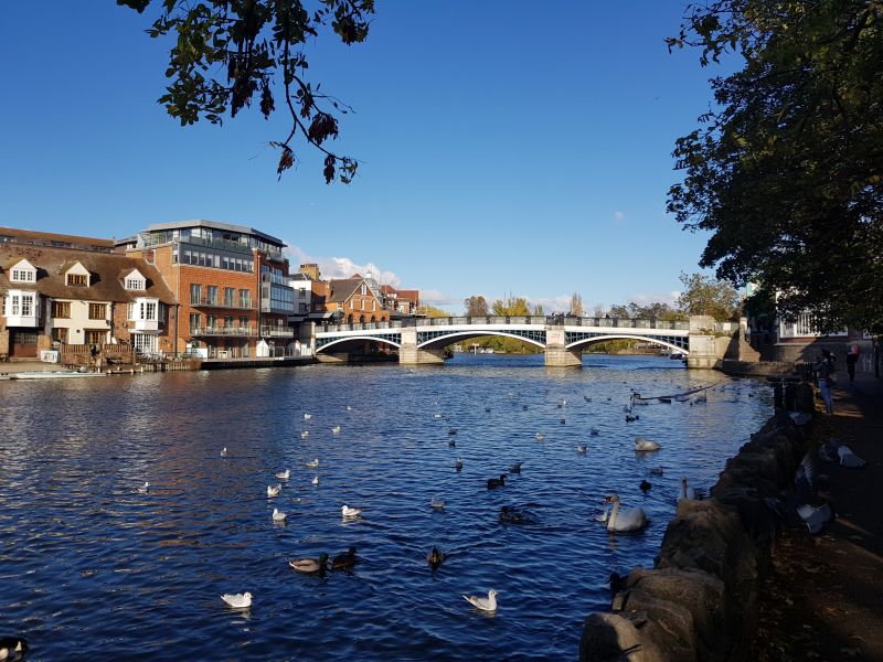 View of Eton from Windsor Promenade